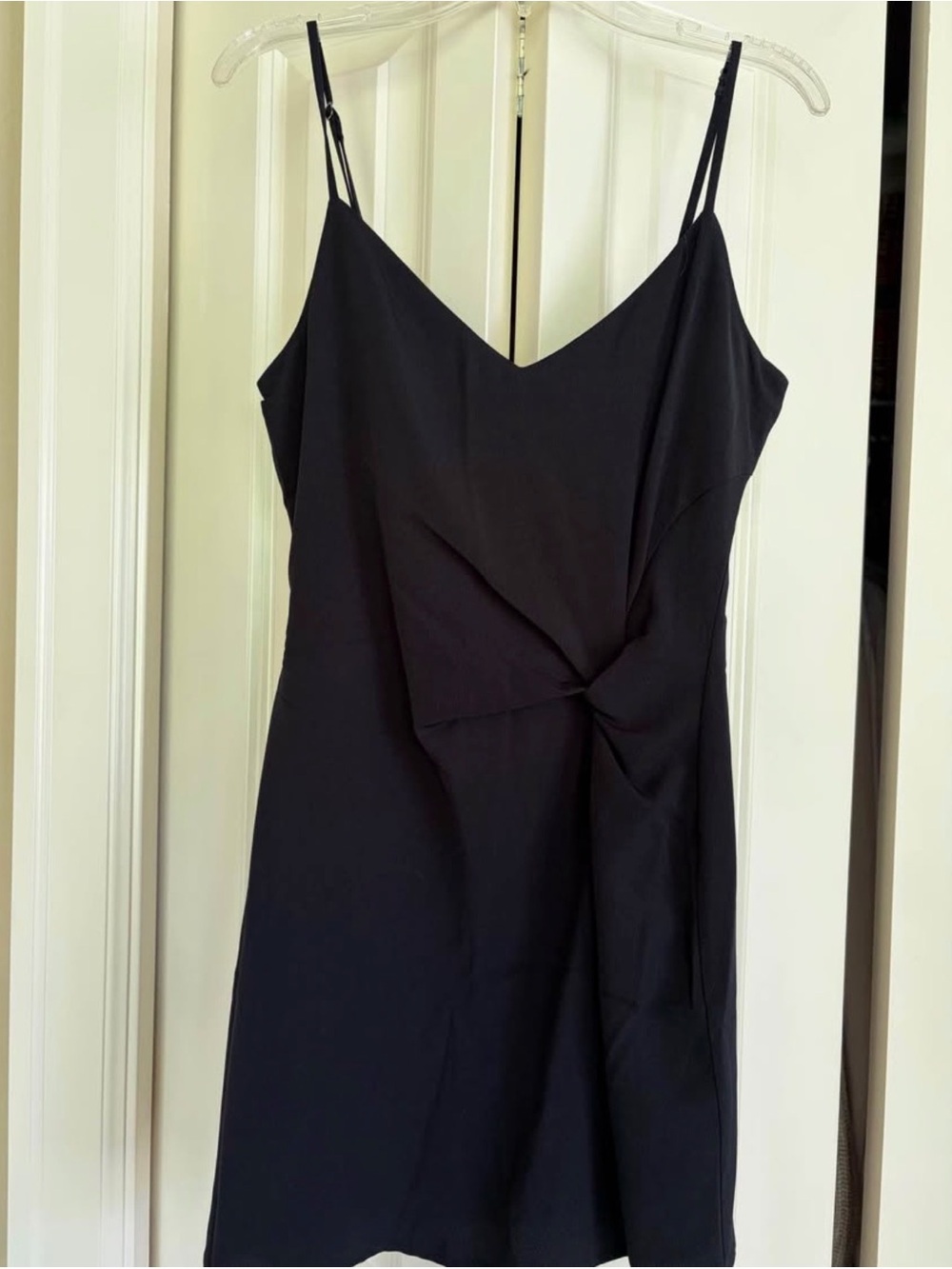 Abercrombie Black Slip Dress with Knot Detail - Women